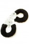 Menottes de poignets fourrure noire