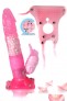Harnais avec Vibromasseur Rabbit Rose