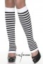 Jambi�res Leg Avenue rayures noire et blanche