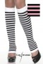 Jambi�res Leg Avenue � rayures rose et noir