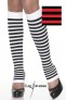 Jambi�res � rayures rouge et noire Leg Avenue 