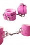 Menottes en Cuir Rose Tabooboo 