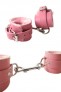 Menottes en Cuir Rose Tendre Tabooboo