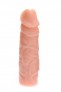 Grote dildo Vleeskleur in jelly Plug & Play