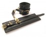 Menottes en Cuir Noir Tabooboo