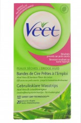 20 Bandes de cire à l'Aloé Vera & Fleur de Lotus