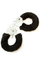 Menottes de poignets fourrure noire