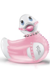 Mini Canard vibrant Bondage - Rose et Blanc