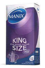 Manix King Size - 12 Préservatifs grande taille