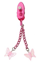 Pair de pinces pour tétons Papillons roses Toy Joy