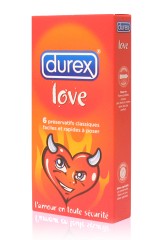 6 préservatifs Durex Love