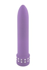 Mini Vibromasseur Diamond Silk Lavande 11 cm