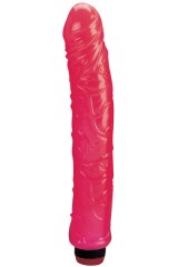 Vibromasseur gélatine rose 31 cm - Super Big Boss
