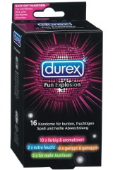 16 préservatifs Durex Fun Explosion