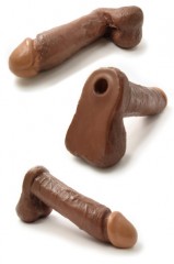 Gode Réaliste 20 cm Chocolat 