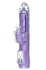 Butterfly Vibro massant 25 cm mauve