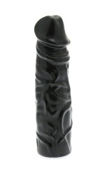 Grote dildo Zwart in jelly Plug & Play