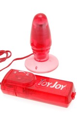 Anal plug Toy Joy multivitesse vibreur - Rouge 