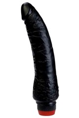 Vibromasseur gélatine noir 23 cm 