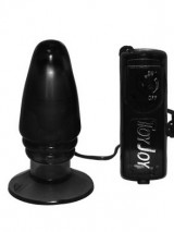 Big Anal plug Toy Joy multivitesse vibreur - Noir