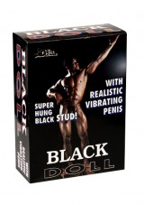 Black Doll avec pénis vibrant de 18.5 cm