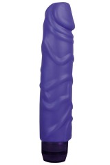 Vibromasseur 16 cm multispeed en silicone mauve