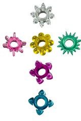 6 Cockrings contours et couleurs différents