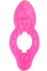 Cockring silicone bille stimulante ROSE-BLEU-MAUVE