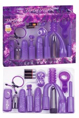 Ensemble complet de sex-toys mauve