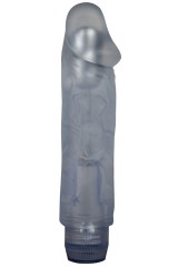 Vibromasseur en silicone bleu 15.5 cm 
