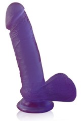 Dong Ballsy Cock avec ventouse - Crystal Mauve