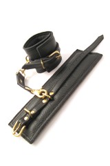 Menottes en Cuir Noir Tabooboo