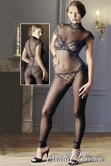 Bodystocking korte mouwen - S