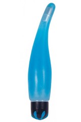 Vibromasseur silencieux 19 cm bleu Toy Joy