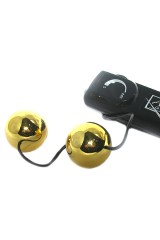 Boules de Geisha vibrantes dorées à télécommande