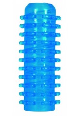 Manchon masturbateur bleu double action !