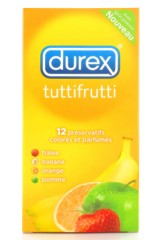  Durex TUTTIFRUTTI - 4 parfums - NOUVEAU