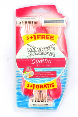 4 rasoirs Wilkinson - Quattro for women