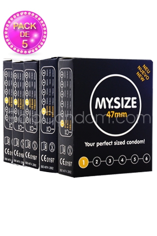 Pack My size - 5 bo�tes de 3 pr�servatifs