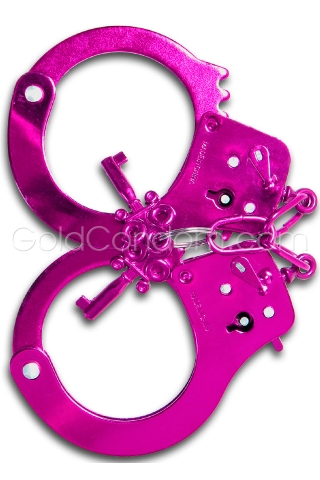 Menottes en m�tal rose - Fetish Fantasy 