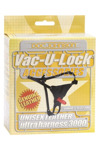  Harnais en v�ritable cuir Vac-U-Lock Unisex 3000