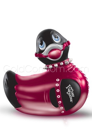 Mini vibrerende eend Bondage - Zwart en Rood