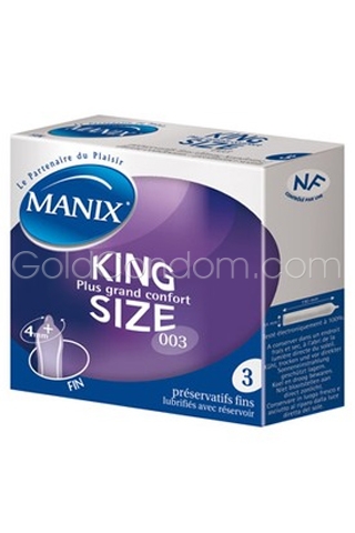 Manix King Size - Pochette de 3 pr�servatifs 