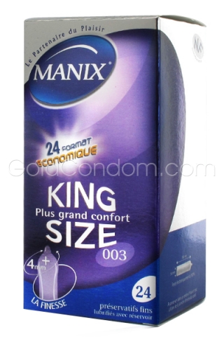 Manix King Size - 24 Pr�servatifs grande taille