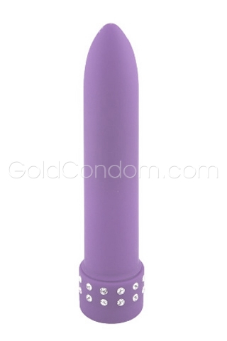Mini Vibromasseur Diamond Silk Lavande 11 cm