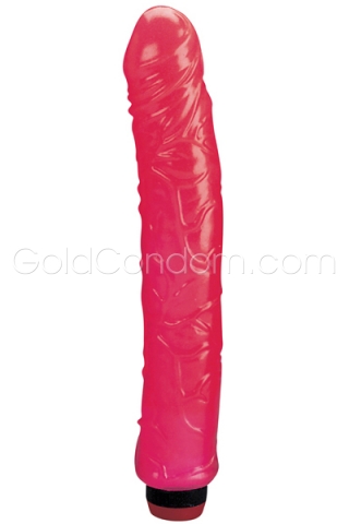 Vibrator Super Big Boss in roze jelly - 31 cm