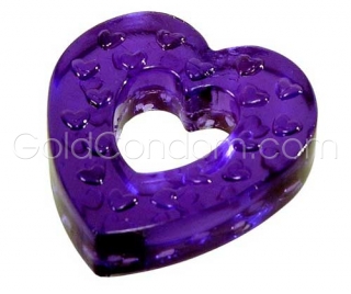 Hartvormige siliconen penisring - Violet
