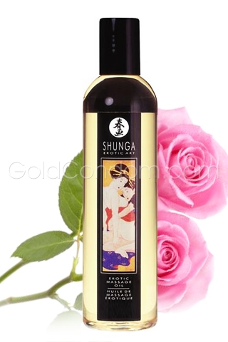 Shunga Erotic Massage Oil - Aphrodisia Roses