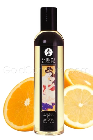 Shunga Erotic Massage Oil - Excitation Orange
