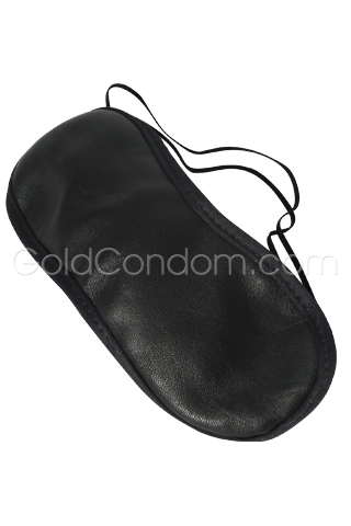 Masker zwart lederen uitzicht